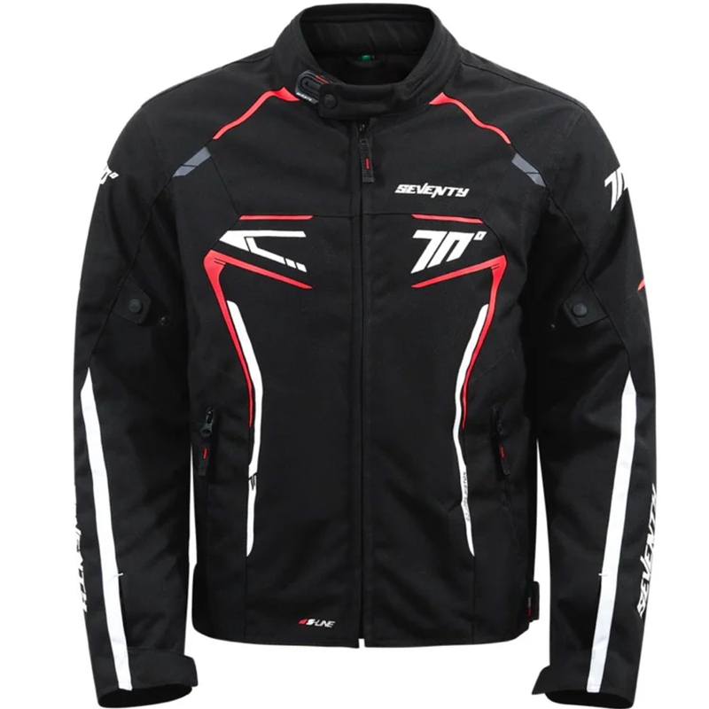 Seventy Degrees SD-JR65 Piston melns-arkans-balts motocikla jaka