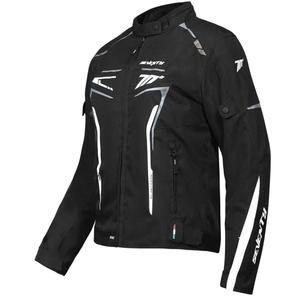 Sieviešu motocikla jaka Seventy Degrees SD-JR67 Piston Black-Grey-White Motocikla jaka sievietēm