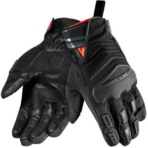 Motocikla cimdi Seventy Degrees SD-T13 Aspen Light melns un sarkans