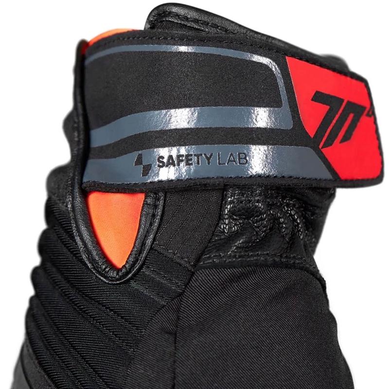 Motocikla cimdi Seventy Degrees SD-T13 Aspen Light melns un sarkans