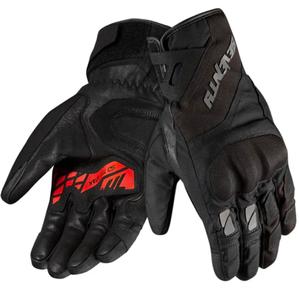 Motocikla cimdi Seventy Degrees SD-T55 Atak melns un sarkans