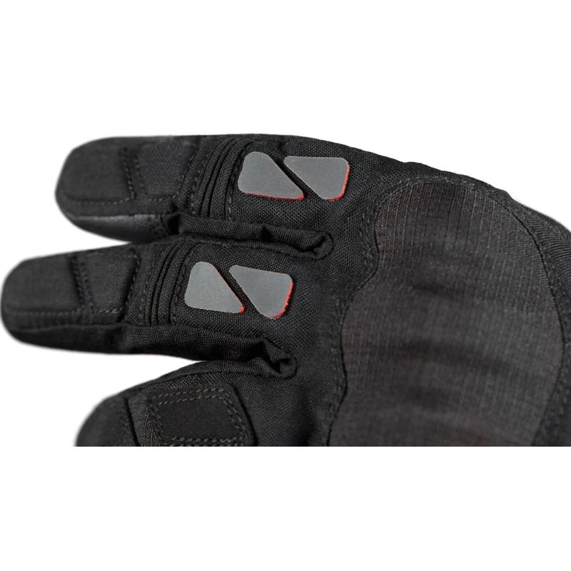 Motocikla cimdi Seventy Degrees SD-T55 Atak melns un sarkans