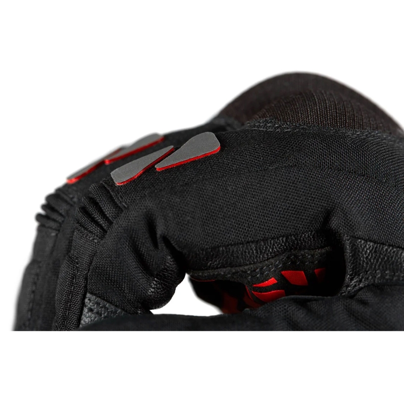 Motocikla cimdi Seventy Degrees SD-T55 Atak melns un sarkans