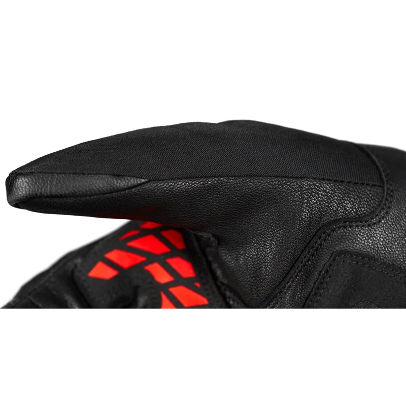 Motocikla cimdi Seventy Degrees SD-T55 Atak melns un sarkans