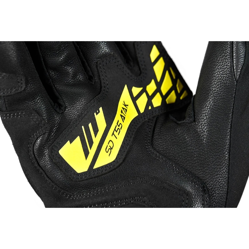 Motocikla cimdi Seventy Degrees SD-T55 Atak black-fluo yellow
