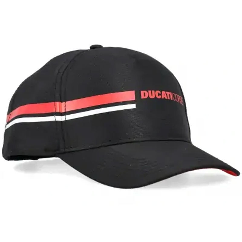 Ducati Corse cepure ar logotipu melna