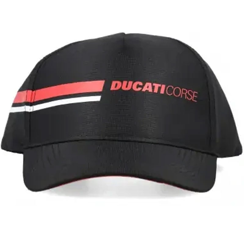 Ducati Corse cepure ar logotipu melna