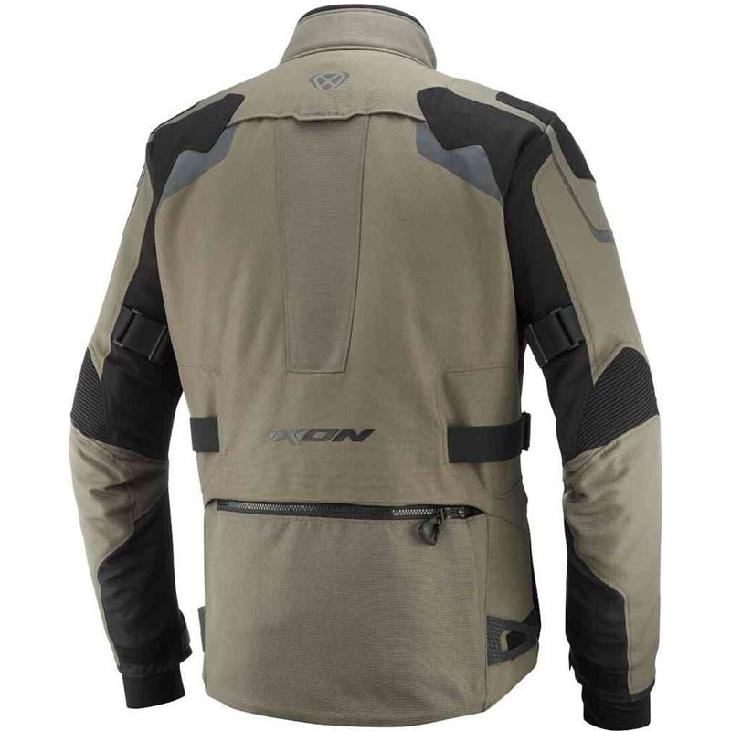 Motocikla jaka IXON Odin khaki- melna