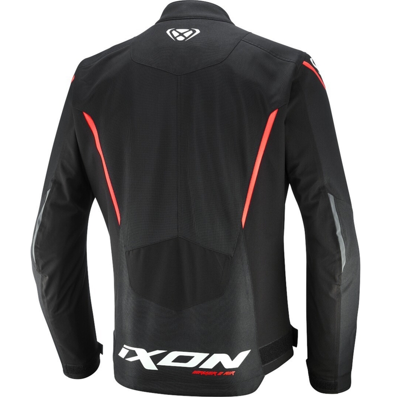 Motocikla jaka IXON Striker 2 Air WP melns-balts-sarkans