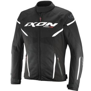 Motocikla jaka IXON Striker 2 Air WP melnā un baltā krāsā