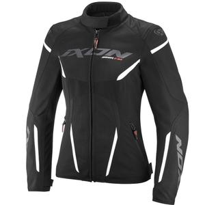 IXON Striker 2 Air WP Lady melnā un baltā motocikla jaka