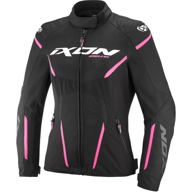 Sieviešu motocikla jaka IXON Striker 2 Air WP Lady melns un rozā