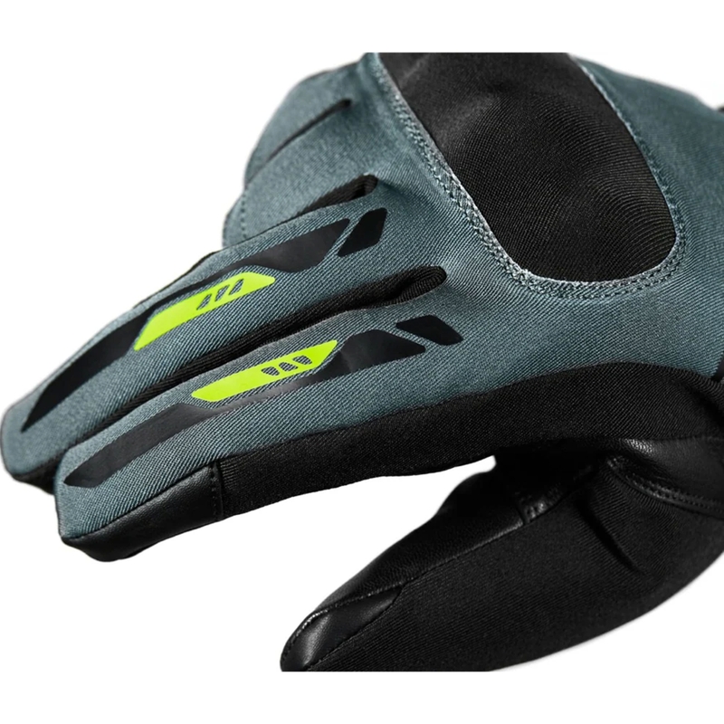 Motocikla cimdi Seventy Degrees SD-T57 Giau melns-pelēks-fluo dzeltens