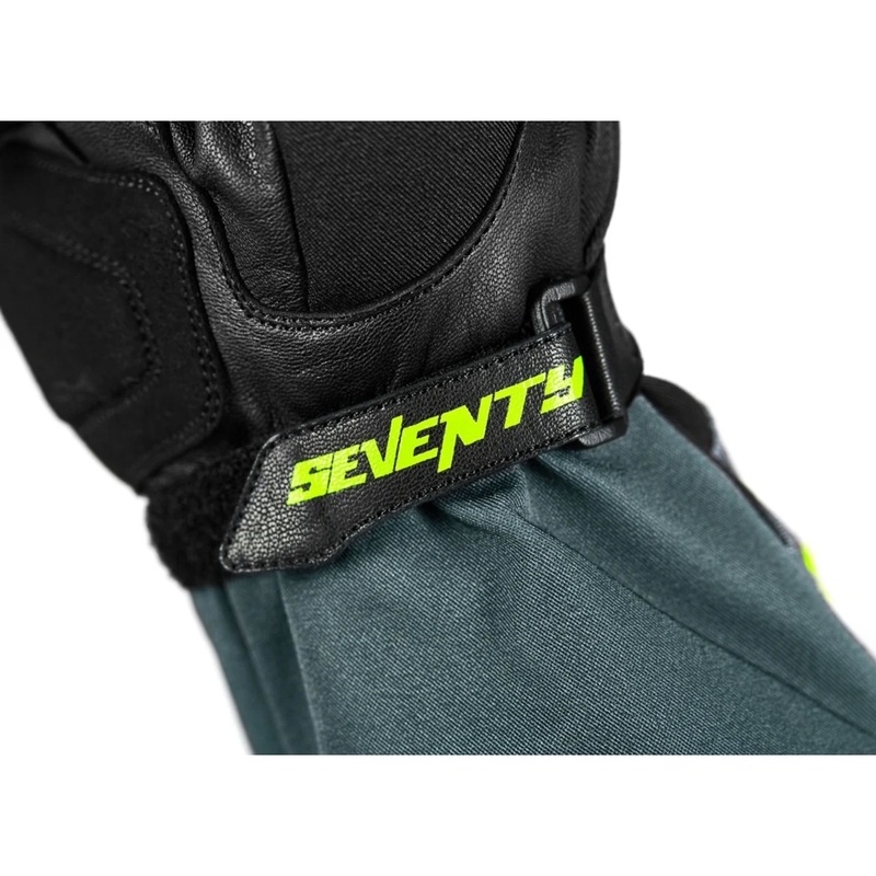 Motocikla cimdi Seventy Degrees SD-T57 Giau melns-pelēks-fluo dzeltens