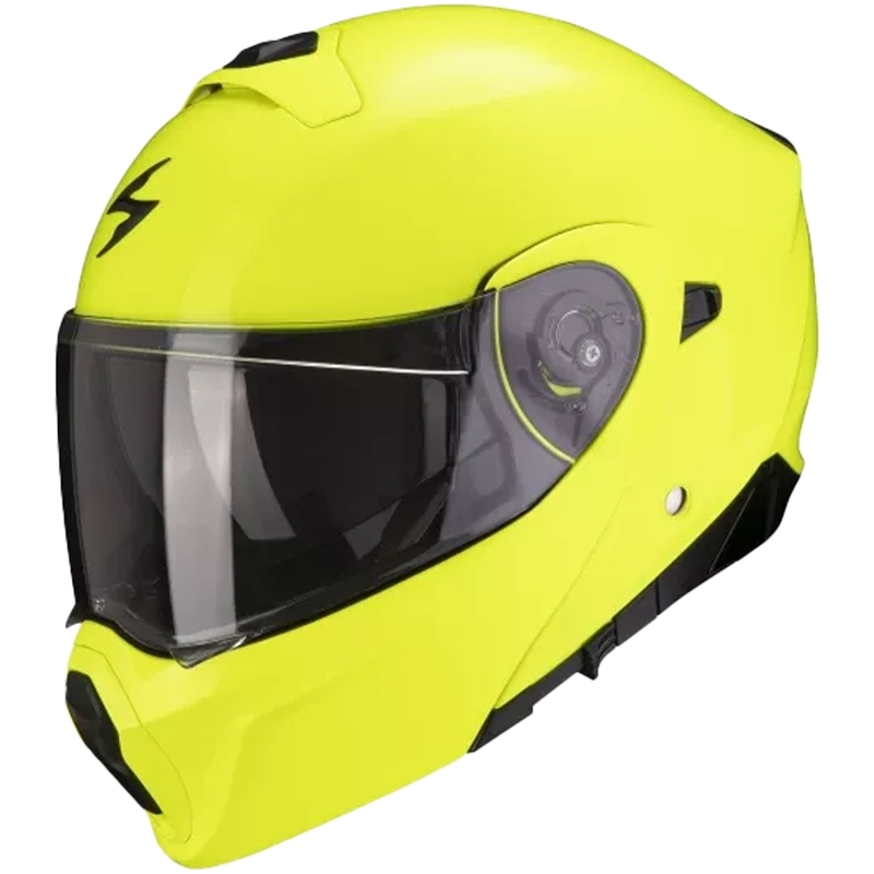 Flip-up ķivere Scorpion EXO-930 Cietā fluo dzeltenā krāsā