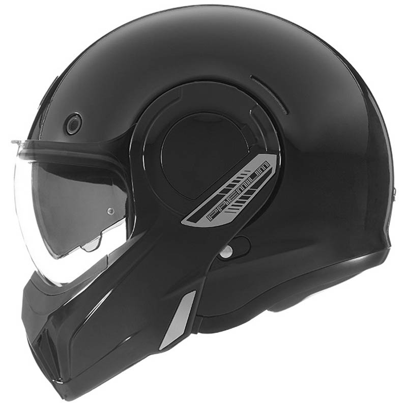 NOX PREMIUM Stratos flip-up moto ķivere matēti melna