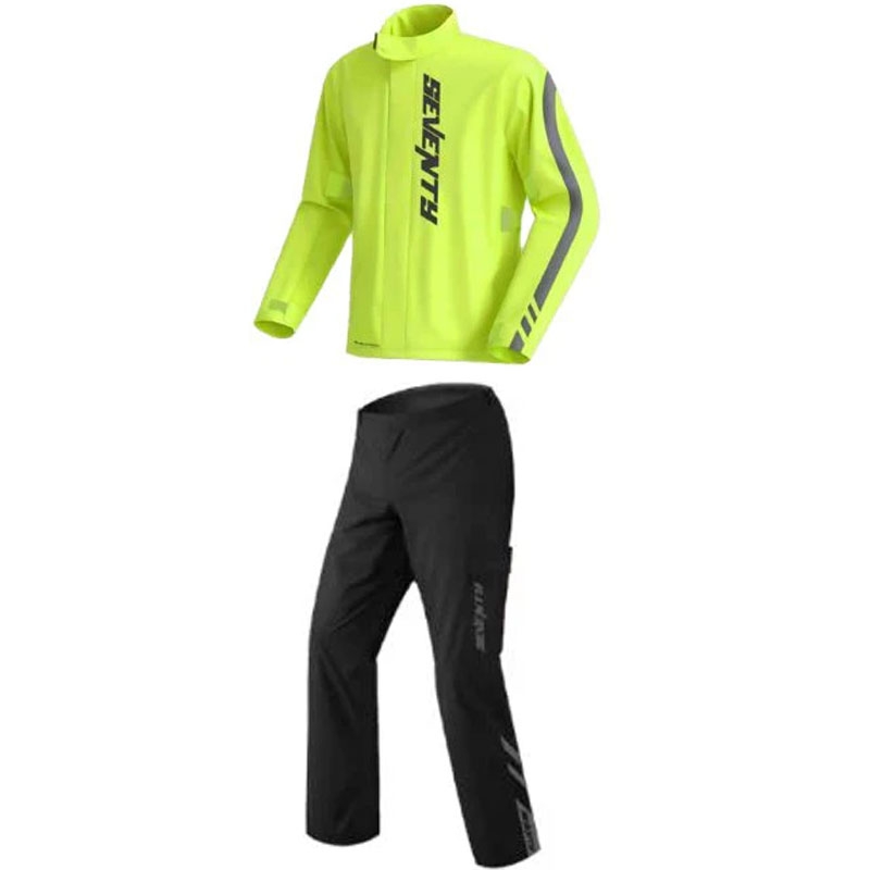 Divdaļīgs lietus kostīms Seventy Degrees SD-S5 Monsoon Suit fluo dzeltenmelns