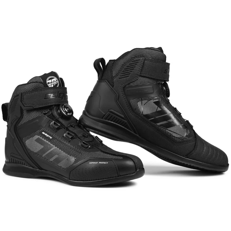 Motocikla zābaki Seventy Degrees SD-BR3 Veloce PRO melni