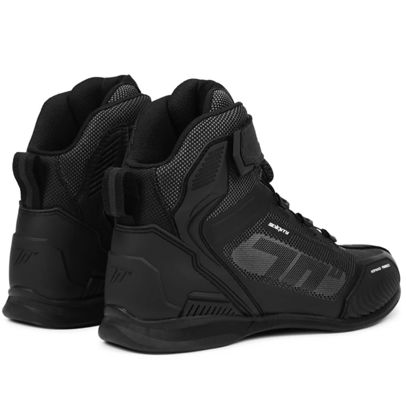 Motocikla zābaki Seventy Degrees SD-BR3 Veloce PRO melni