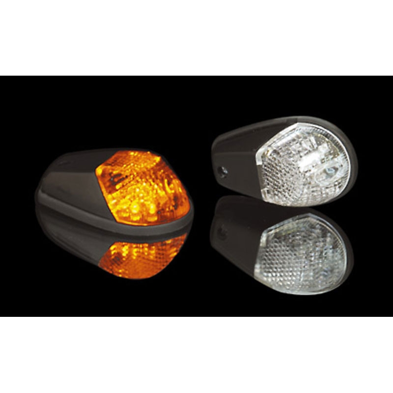 Highsider Smart LED melns un caurspīdīgs motocikla mirgotājs