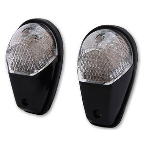Highsider Smart LED melns un caurspīdīgs motocikla mirgotājs