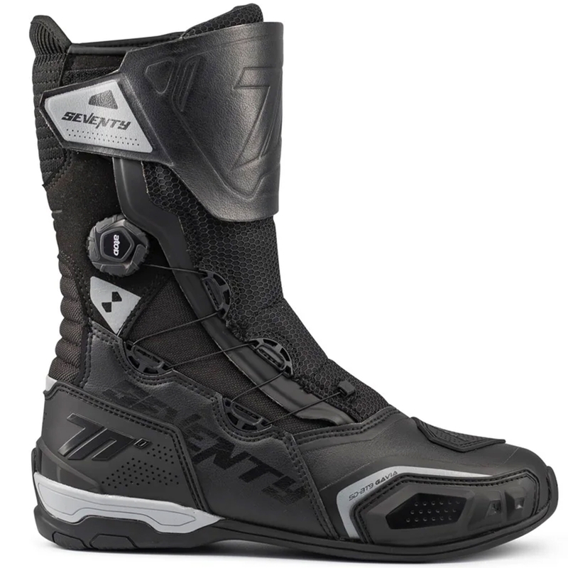Motocikla zābaki Seventy Degrees SD-BT9 Gavia melni