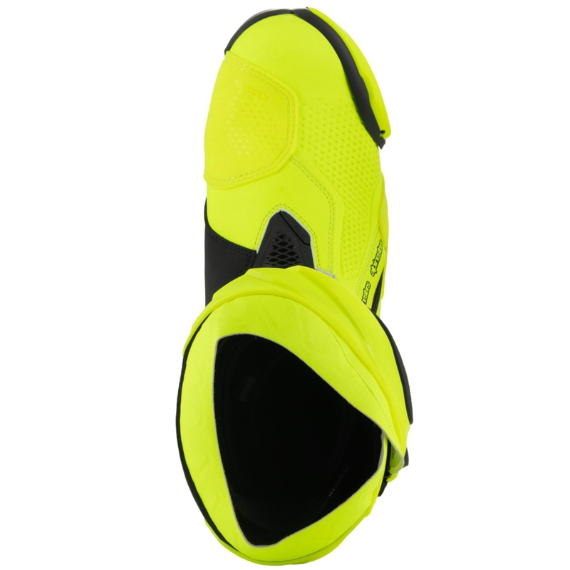 Alpinestars Supertech R fluo dzelteni melni motocikla zābaki
