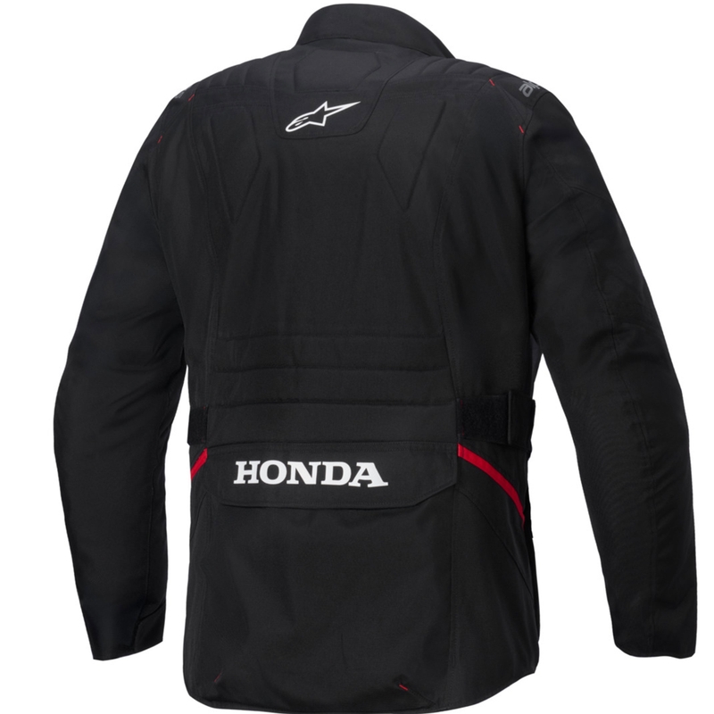 Alpinestars ST-1 ūdensnecaurlaidīga motocikla jaka Honda melna un sarkana