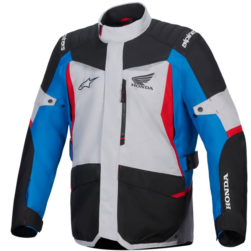 Alpinestars ST-1 Ūdensnecaurlaidīga motocikla jaka Honda pelēka-zilā-melnā-arkanā krāsā
