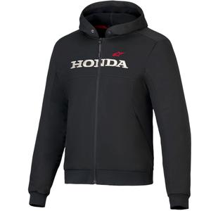 Alpinestars Chrome V3 sporta jaka ar kapuci Honda Collection melna, bēša un sarkana