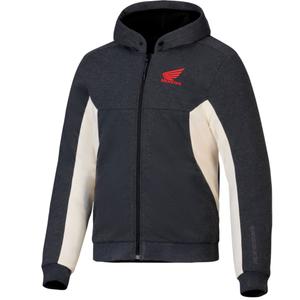 Alpinestars Chrome V3 sporta jaka ar kapuci Honda tumši pelēka-krēmkrāsas-sarkana