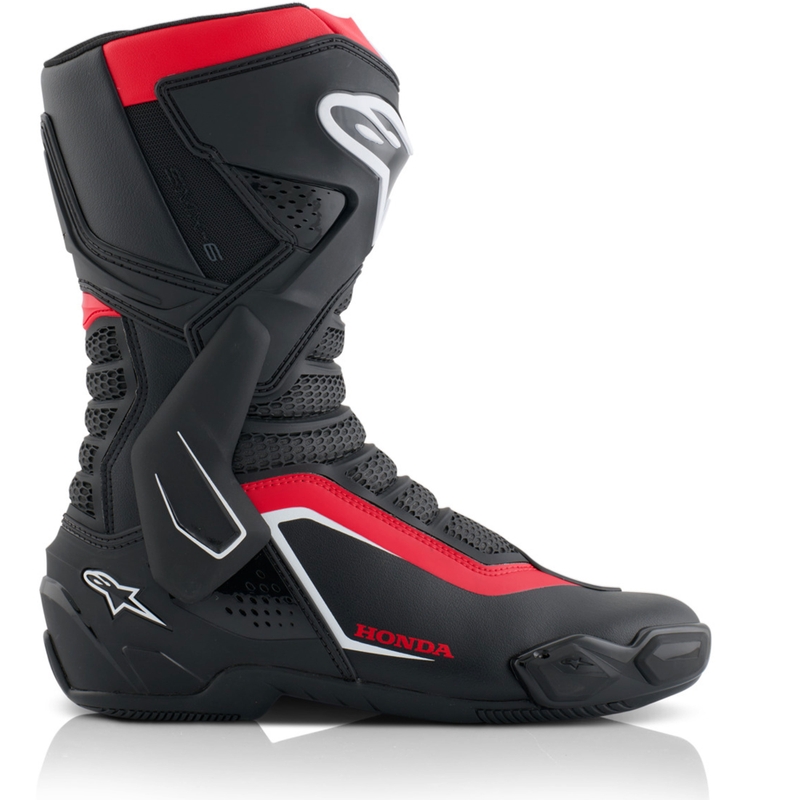 Alpinestars SMX-6 V3 motocikla zābaki Honda collection melni-sarkani-balti