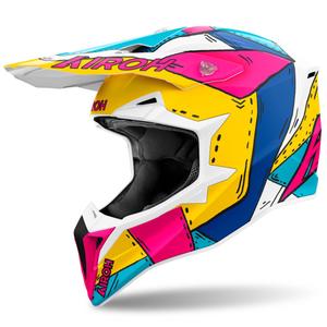 Motokrosa ķivere Airoh Wraaap Paint matt multicolor