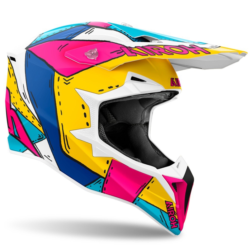 Motokrosa ķivere Airoh Wraaap Paint matt multicolor