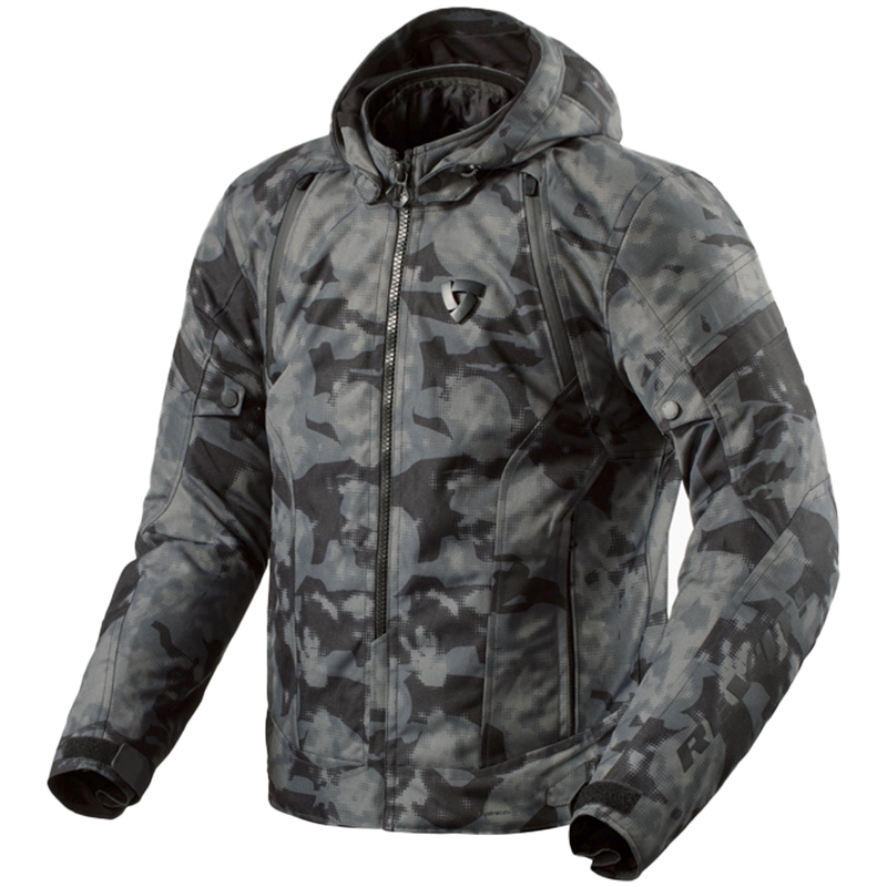 Revit Flare 3 H2O camo tumši pelēka motocikla jaka