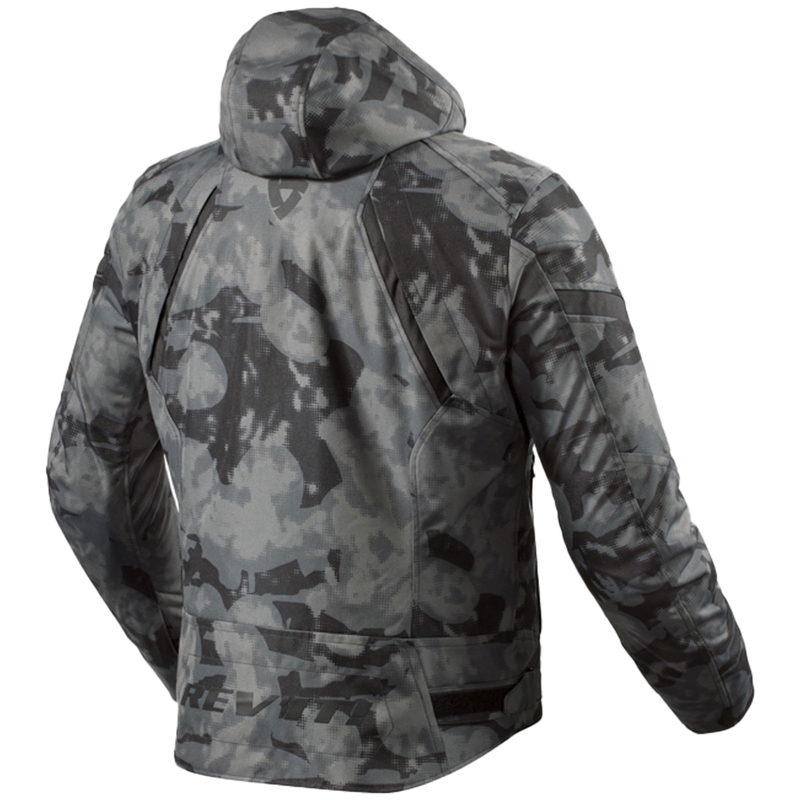 Revit Flare 3 H2O camo tumši pelēka motocikla jaka