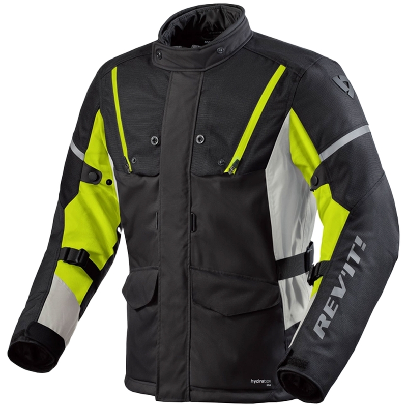 Revit Horizon 3 H2O melni-fluo dzeltena motocikla jaka