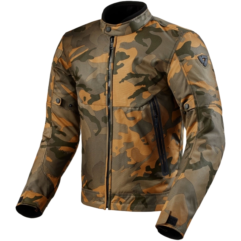 Revit Shade H2O camo-zaļa motocikla jaka