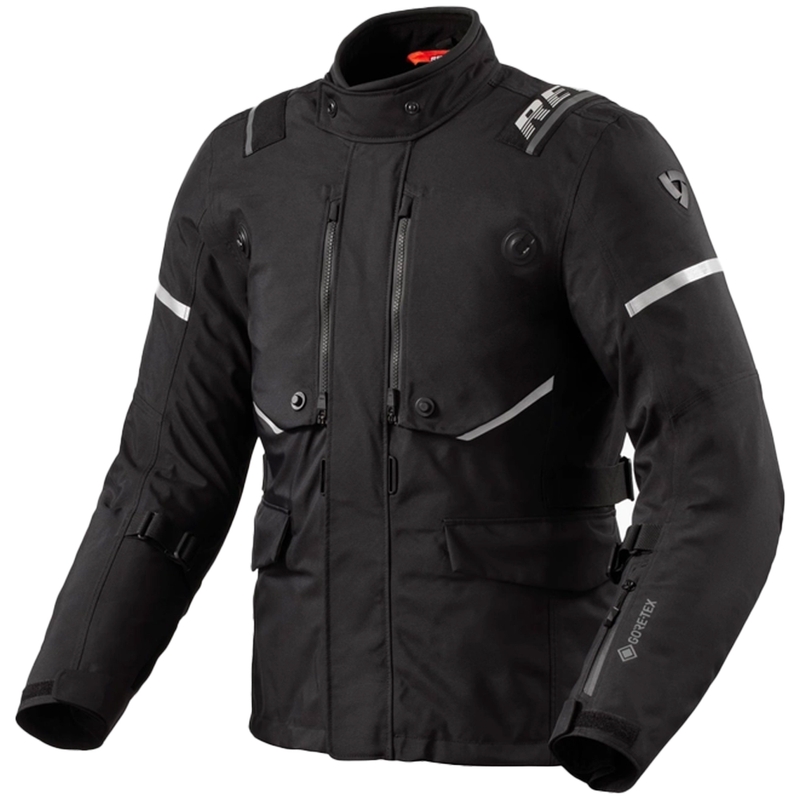 Revit Vertical GTX motocikla jaka melns-sudrabs