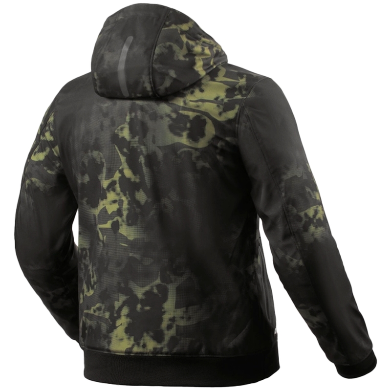Softshell jaka Revit Saros WB melns-tumši zaļš