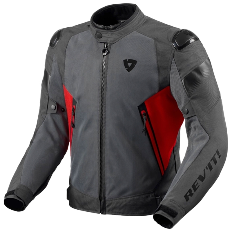 Revit Control Control Air H2O motocikla jaka pelēka un sarkana