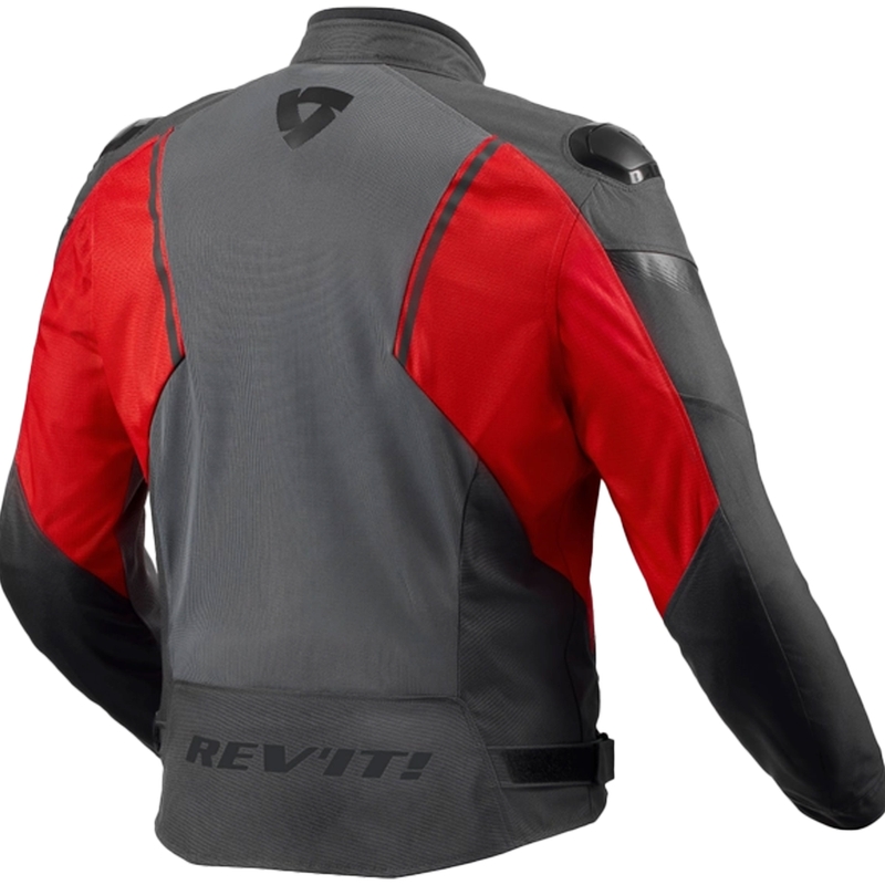Revit Control Control Air H2O motocikla jaka pelēka un sarkana