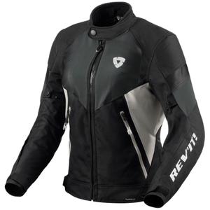 Sieviešu Revit Control H2O Black-Silver motocikla jaka