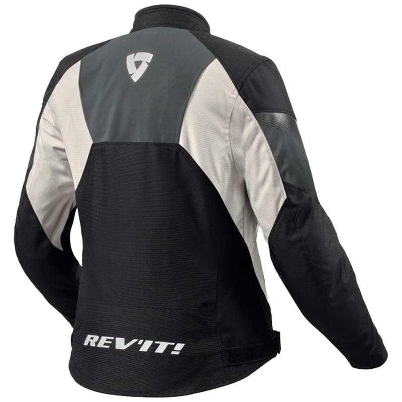 Sieviešu Revit Control H2O Black-Silver motocikla jaka