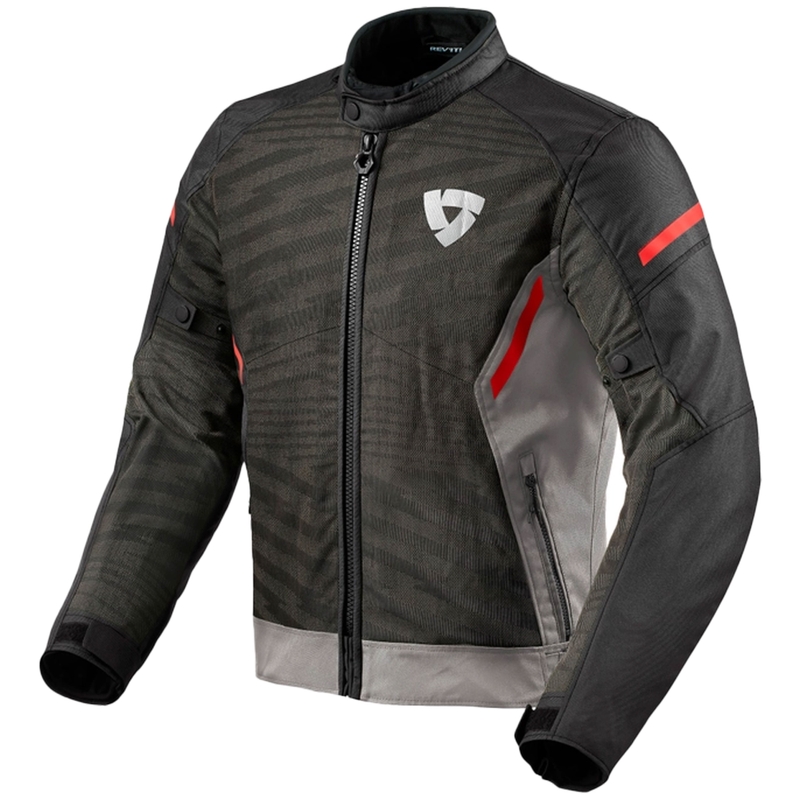 Revit Torque 2 H2O motocikla jaka pelēka un sarkana