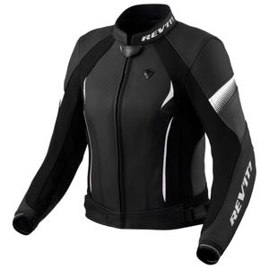 Sieviešu Revit Xena 4 melnbalta ādas jaka