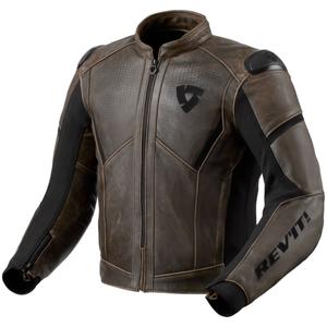 Revit Parallax brūna ādas motocikla jaka