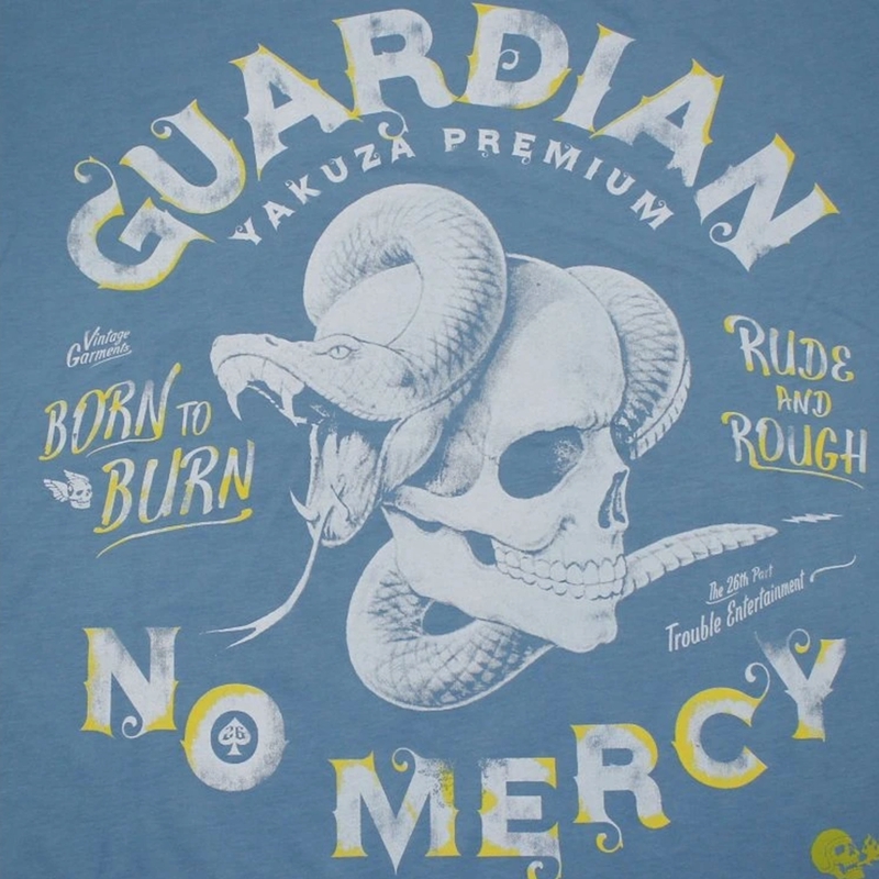 T-krekls Yakuza Premium Guardian No Mercy blue