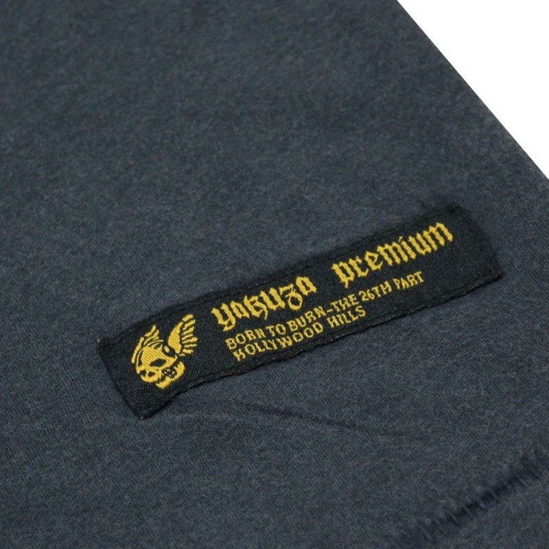 T-krekls Yakuza Premium Rude and Rough Born to Burn - Los Angeles blue