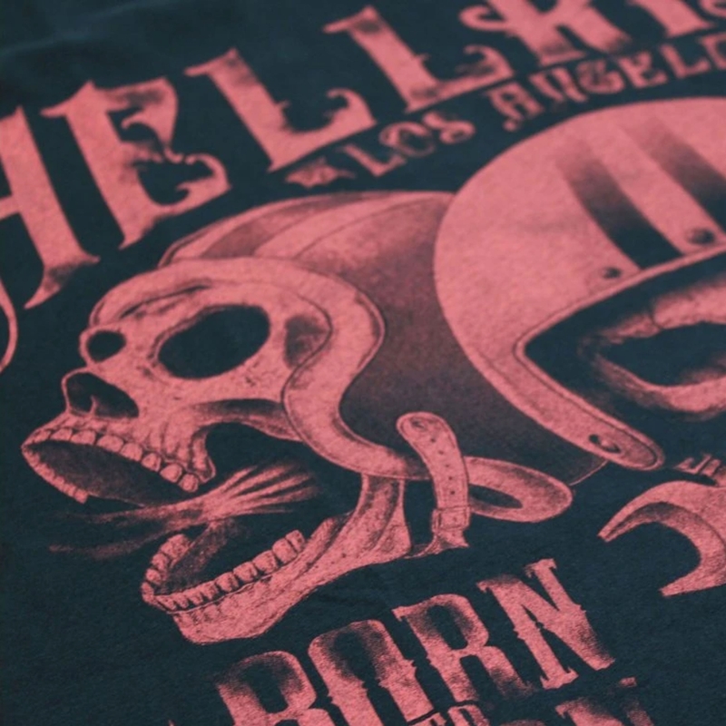T-krekls Yakuza Premium Hell Rider - Born to Burn tumši zils